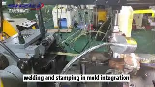 Electrical contacts&mdash;riveting or welding in mold.