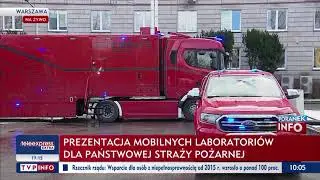Dwa mobilne laboratoria dla strażaków. Wartość jednego auta to około 12 mln zł