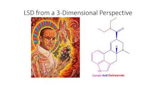 Lysergic Acid Diethylamide (LSD) 3-Dimensional Perspective