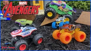 Black Ops Fire Mad Scientist Creations! | Marvel Avenger Monster Jam Toys