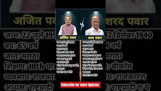 sharad pawar vs ajit pawar biography #ajitpawar #sharadpawar #ncp