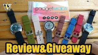 Gadgetwraps - review & giveaway of Silicone & Nylon quick release straps