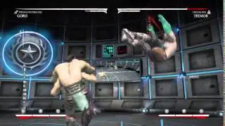 MKX Goro All Variations 38% meterless Midscreen Combo