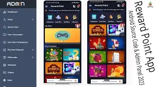 Reward Point App Android Source Code & Admin Panel Download | Game + Spin | 4 Ads Network  2023