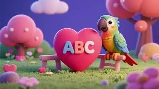 ABC Valentine with Parrot | Alphabet Nursery Rhymes & Kids Songs 💕🦜