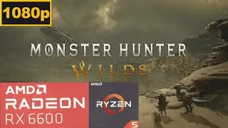 Monster Hunter Wilds | 1080p Benchmark | Ryzen 5 5600 | RX 6600 | FSR3, Frame Gen Quality