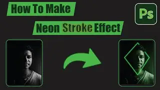This Neon Stroke Outline Effect In Photoshop Is Amazing ! | Photoshop Tutorials