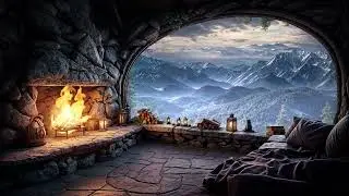 Tranquil Cave Retreat Beautiful Mountain View with Soothing Sounds & Sad Melodies