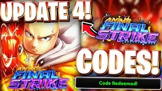 🥊*UPD 4* ALL ONE PUNCH MAN (OPM) UPDATE 4 CODES FOR AFS! ROBLOX ANIME FINAL STRIKE CODES
