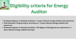 Eligibility Criteria| Bureau of Energy| Energy Auditor exam 2026| #shorts #shortvideo #esg