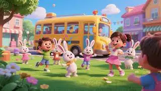 Dance with the Music Bus Bunnies | Fun Animal Dance Songs for Kids