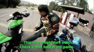Motorcycle CRASH! Kawasaki NINJA crashed on the canyon! GoPro Hero
