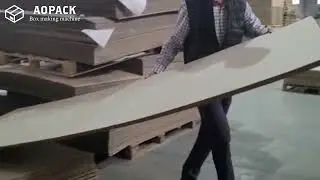 Aopack fully automatic box maker producing carton boxes fefco code 0201 style #BoxMakingMachine