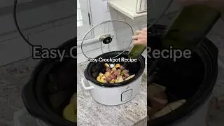 Простой рецепт для мультиварки: сырный ранч с картофелем и копчёной колбасой #easyrecipes #crockp...