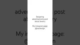 Design designing advertisement post about jewelry -you can also follow my Instagram page @sasidesign