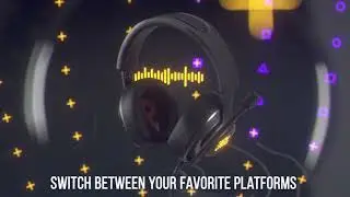 Quantum 400 - Wired Over-Ear Gaming Headphones with USB and Game-Chat Balance Dial - Black, Large