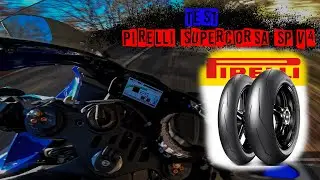 TEST pirelli supercorsa SP V4 con Yamaha YZF R1 2023