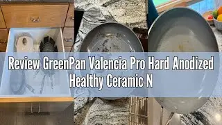 Review GreenPan Valencia Pro Hard Anodized Healthy Ceramic Nonstick 16 Piece Cookware Pots and Pans