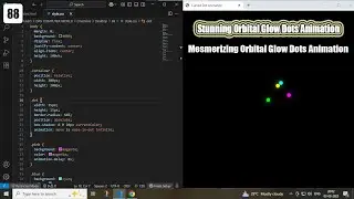 Stunning Orbital Glow Dots Animation with Smooth Circular Motion || Pure HTML & CSS