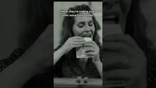 Italian women wiping off their lipstick before voting for the first time #history #historyshorts