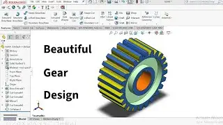 #cadcamsoftware %#how-to-DESIGN A GEAR -#solidworkstutorial SOLIDWORKS TUTORIAL