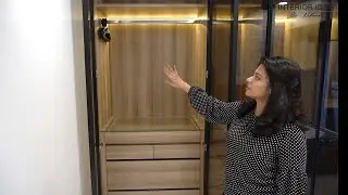 Glass Profile Wardrobe Design for a Teenager | Costing in Description | Interior Iosis by Nihara