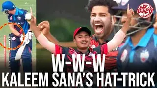 Kaleem Sana Gets Famous Hat-Trick | Toronto Nationals vs Montreal Tigers | Global T20 Canada 2024