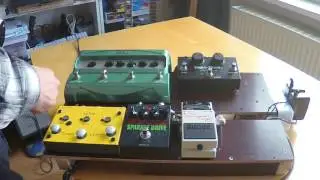 Homemade pedal board