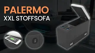 Sofa Dreams Wohnlandschaft Palermo XXL mit Stoffbezug I Smart Furniture