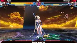 Blazblue Chrono Phantasma Loser's Final Mynus vs IxisNaugus - Apex 2014 Tournament