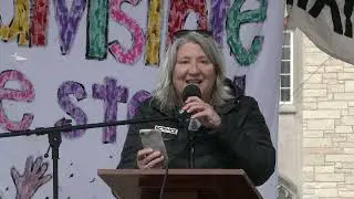 &ldquo;Hands Off&rdquo; Indivisible on the Lakeshore Rally in Hackley Park in Muskegon Michigan 4/5/25