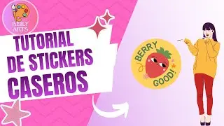Tutorial de como hacer stikers casero/Tutorial on how to make homemade stickers #dibujo #stikers