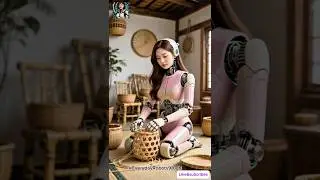 Humanoid Robot Weaves a Home from Nature #robot #shorts #robotics #futuretech #aitechnology #robots