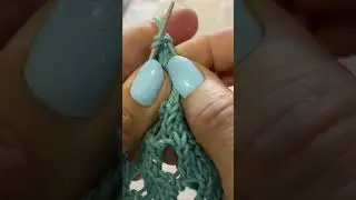 Ажурная сетка спицами