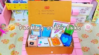 Packing Aesthetic Order fake ♡☁️ | Paper Squishy Orders✨ | Samii official ♡