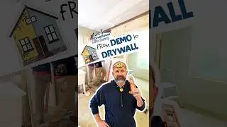 Laundry Room Transformation from Demo to Drywall