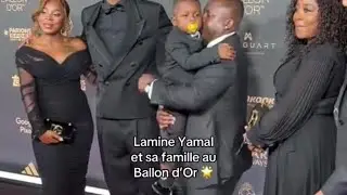 Lamine Yamal et sa famille au Ballon d'or 2025