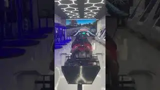 Test driving the Odyssey Virtual Reality race car simulator in Las Vegas