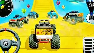 Unlocked New Car! Crazy Mega Ramp Monster Truck Stunt Jump - Android Gameplay ❤️