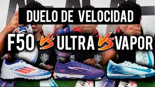 DUELO DE VELOCIDAD | F50 LEAGUE VS VAPOR 16 VS ULTRA MATCH | ADIDAS VS NIKE VS PUMA | COMPARATIVA