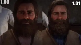 How Has Arthur's Facial Hair Changed Over Patches? (From 1.00 To 1.31)