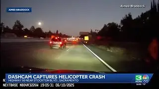 Sacramento Helicopter Crash | Victims identified, new dashcam shows Highway 50 cars avoiding the ...