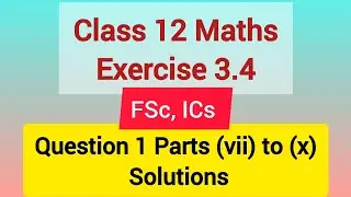 Class 12 Maths Exercise 3.4 Question 1 Parts 7 to 10 Solutions / Integration by Parts Questions
