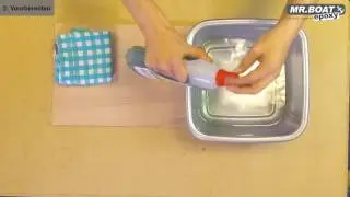 Werken met epoxy: ontvetten en schuren