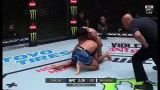 Kevin Natvidad nails Ricky Turcios with a flying knee!#UFCVegas65 #shorts