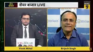 Mr.Brijesh Singh,Sr.Technical Analyst,Answering the queries of the investors at Money 9 News Channel