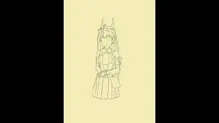 day 9 drawing Endfield character until the game release #arknights #endfield  #drawing #speedpaint