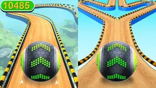 Going Balls funny fails, max level 10485 Vs portal run, challenge, epic race android, iOS gameplay