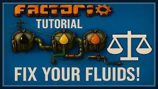 FACTORIO TUTORIAL | Balancing Advanced Oil Processing Fluids with the Circuit Network