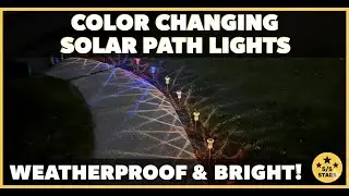 10-Pack Solar Pathway Lights Review | Waterproof, Bright & Color Changing